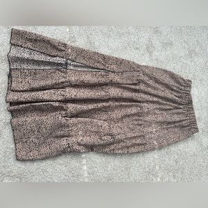 polka dot maxi skirt with slit